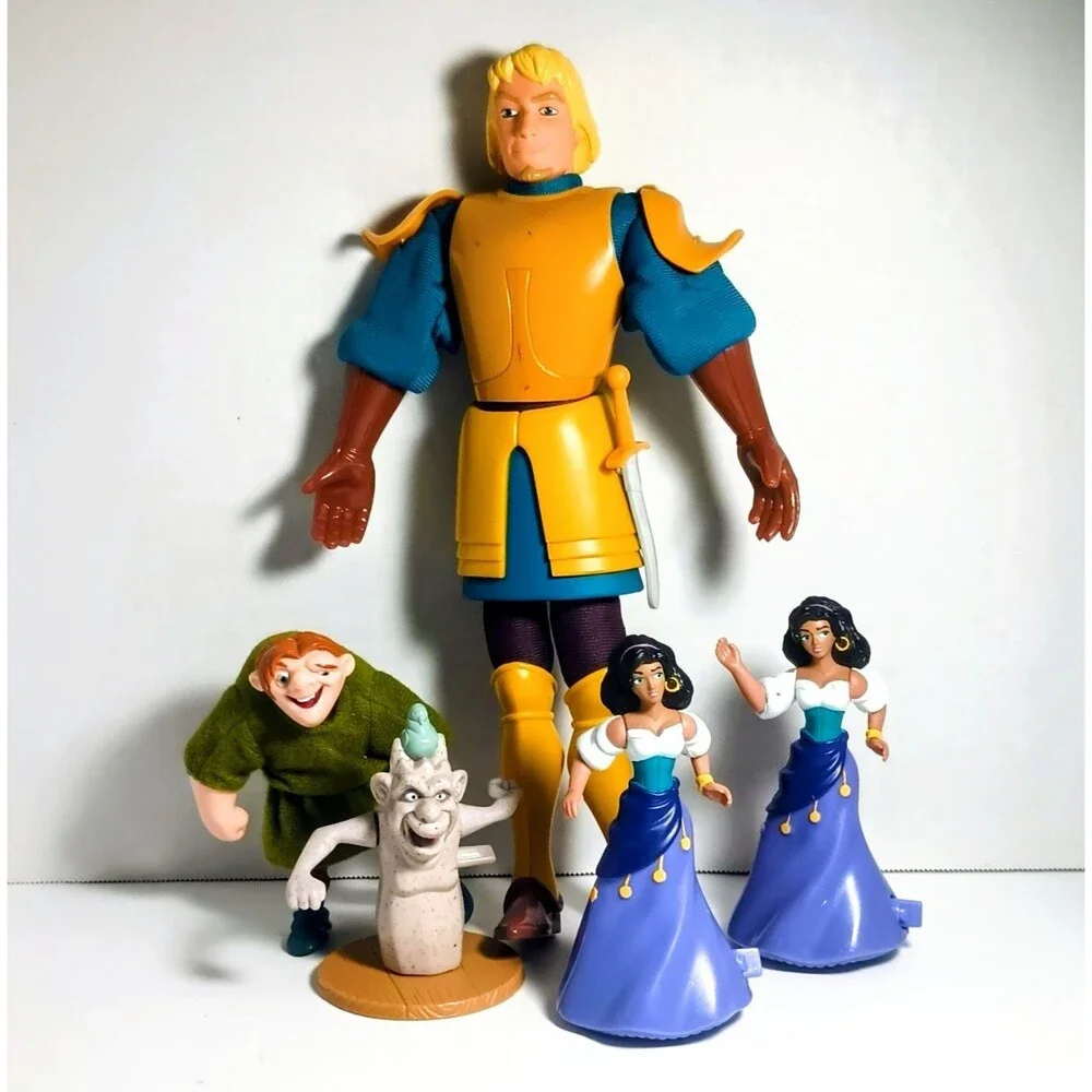 Disney Hunchback Of Notre Dame Vintage Quasimodo Esmeralda Phoebus Figure Toys